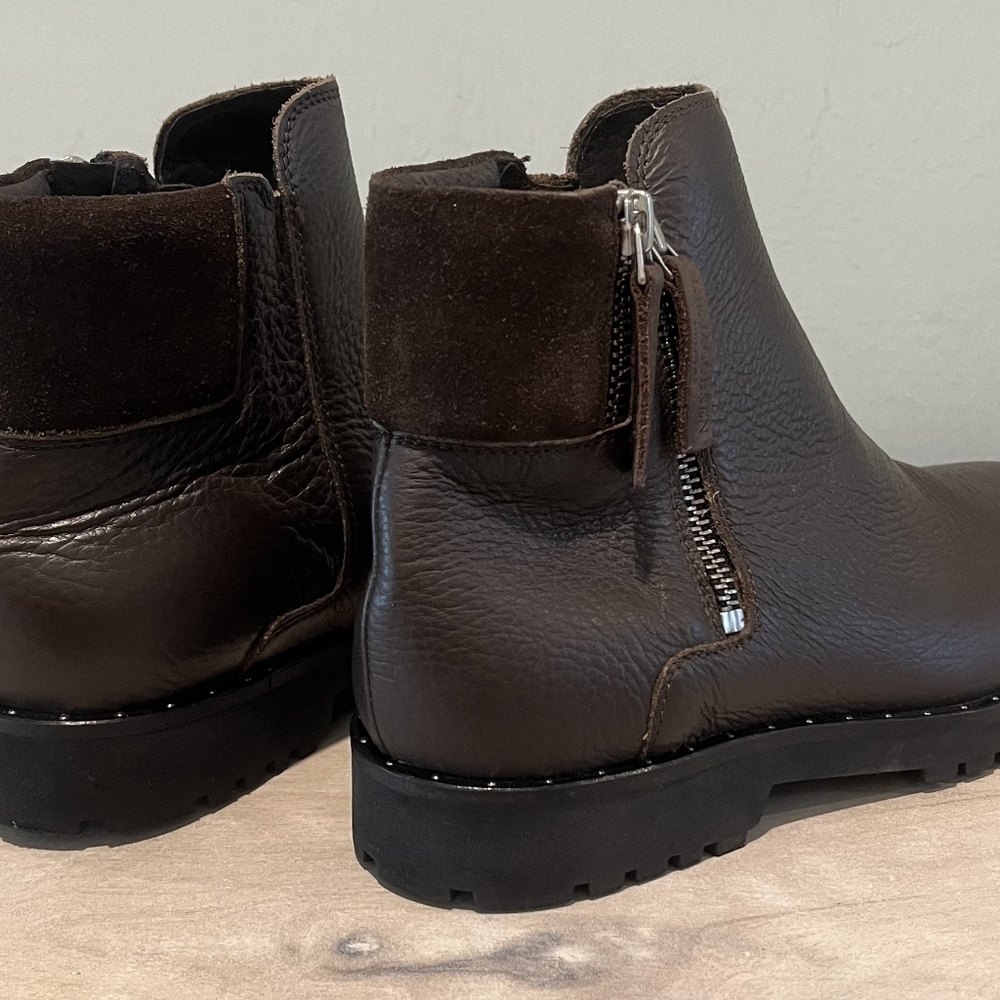 Ilsa Jacobsen Brown Leather‎ Chelsea Zip Ankle Up Boot Size 7.5US/38EU/5UK.… - Picture 2 of 16